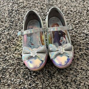 Disney Silver Holographic Kids Dress Shoes